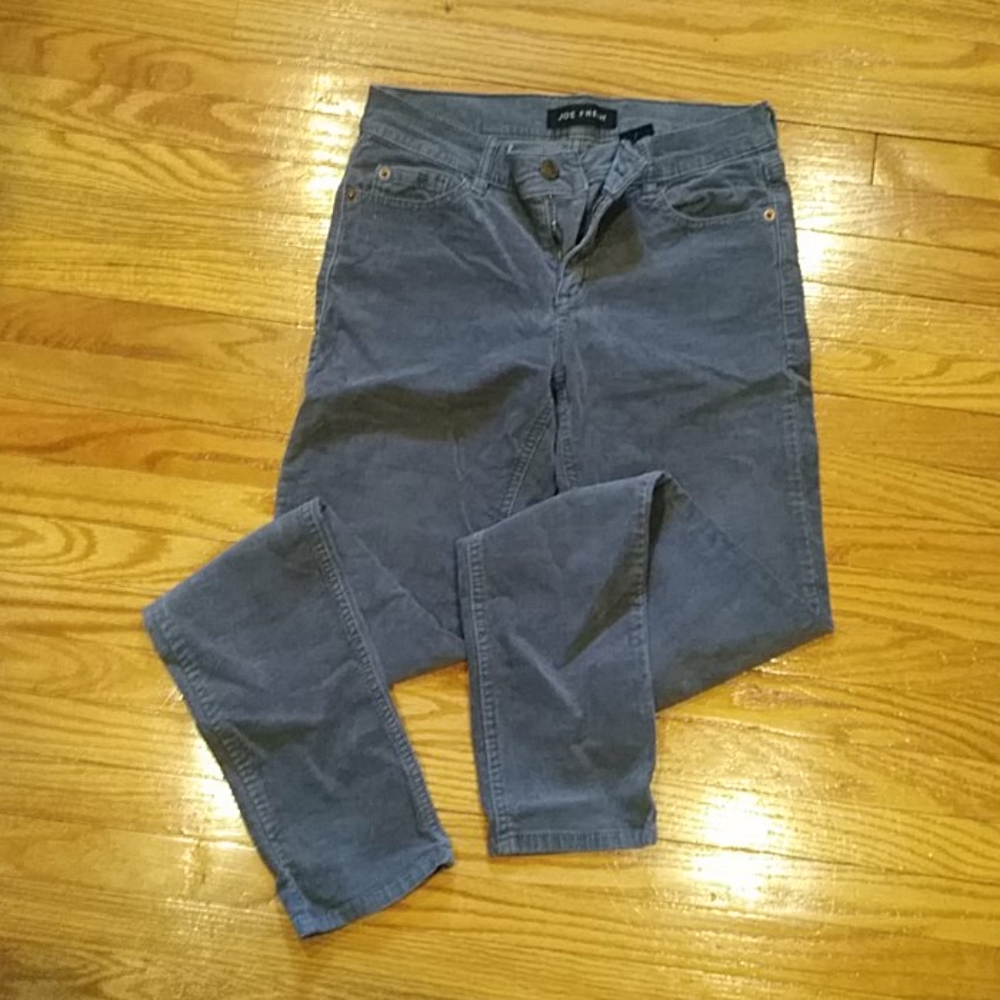 Low rise corduroy pants